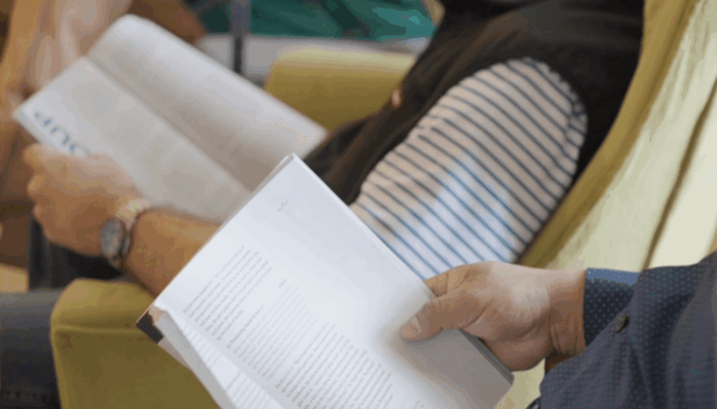 Men reading scripture
