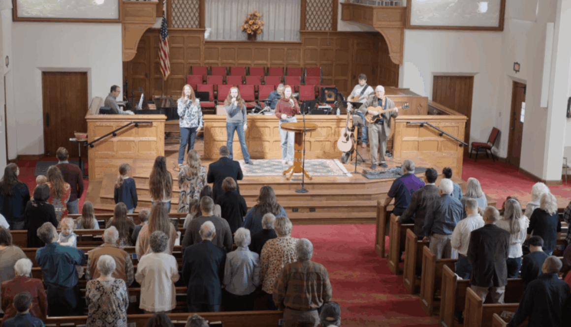 Worship Band from balcony